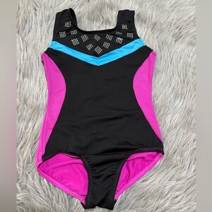 Girls One Piece Danskin Gymnastics Leotard Size 7/8Y